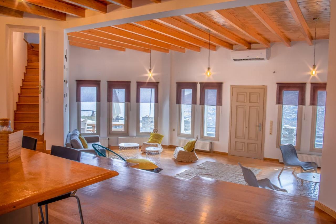 Anastasis Luxury Villa Andros With Heated Pool Sineti Eksteriør billede