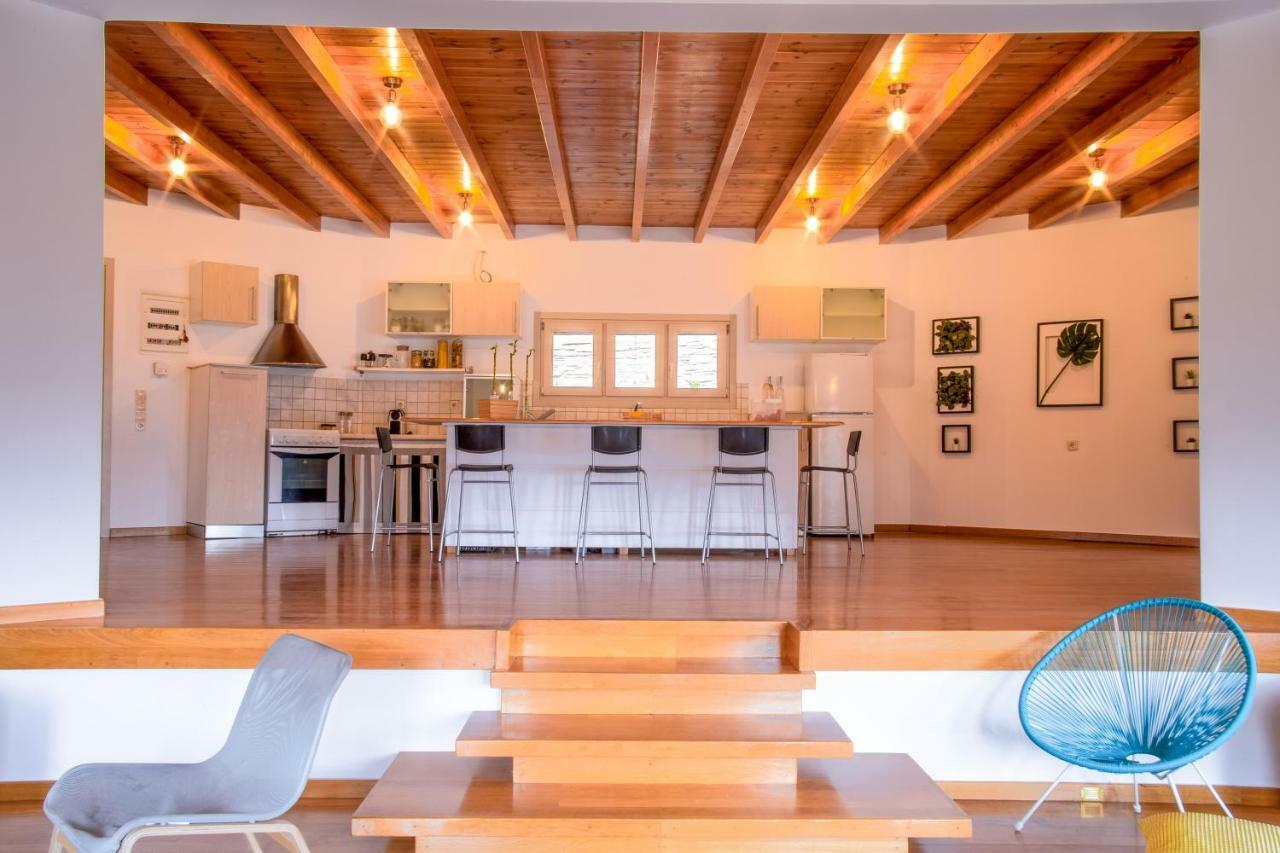 Anastasis Luxury Villa Andros With Heated Pool Sineti Eksteriør billede