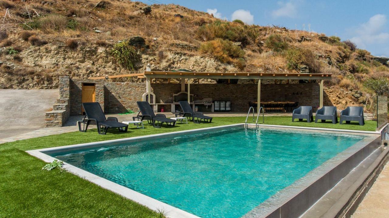 Anastasis Luxury Villa Andros With Heated Pool Sineti Eksteriør billede